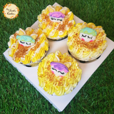 Unicorn Head with Sprinkled Swirls Artistic Cupcake A