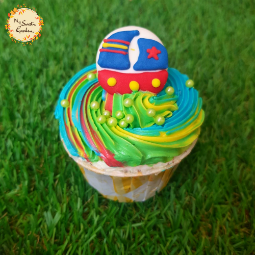 Nautical Sailboat Artistic Cupcake