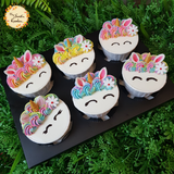 Unicorn Smiley Face Artistic Cupcake A