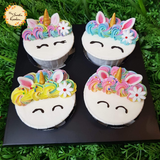 Unicorn Smiley Face Artistic Cupcake A