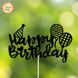 Celebrative Happy Birthday Glitter Art Paper Insert