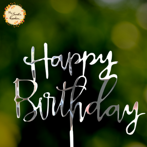 Cursive Happy Birthday Acrylic Insert