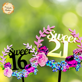 Sweet 16/18/21 Happy Birthday Acrylic Insert