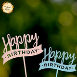 Banner Happy Birthday Acrylic Insert