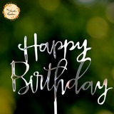 Cursive Happy Birthday Acrylic Insert