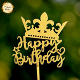 Crown Happy Birthday Acrylic Insert
