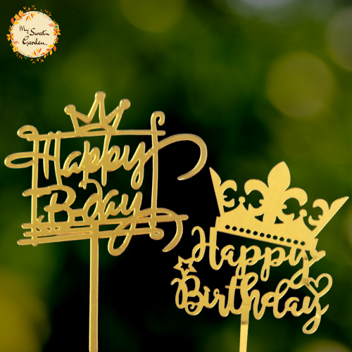 Crown Happy Birthday Acrylic Insert