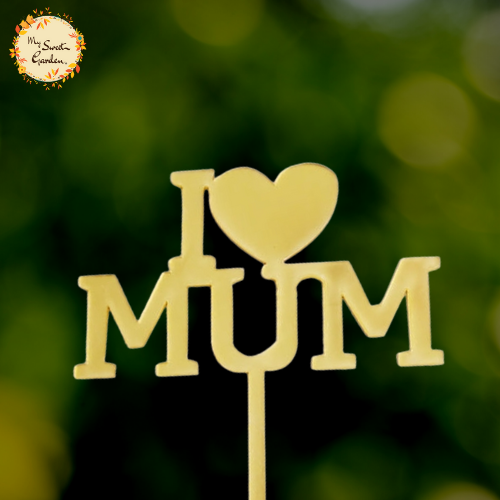 Bold I LOVE MUM Acrylic Insert