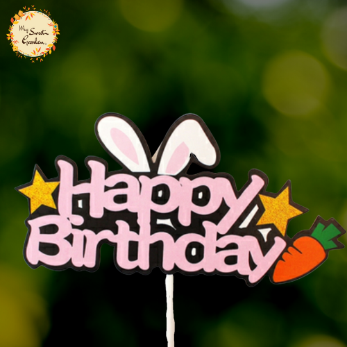 Bunny Happy Birthday Paper Insert