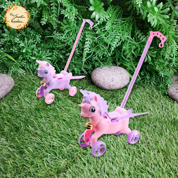 Pink Strolling Unicorn Toy