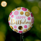 Happy Birthday Round Foil Balloon