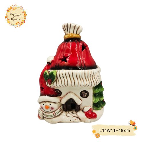Christmas Light House LED Porcelain Decorations