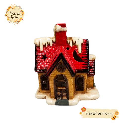 Christmas Light House LED Porcelain Decorations