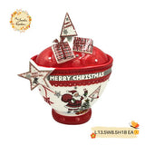 Merry Christmas Santa Porcelain Containers with Lid