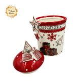 Merry Christmas Santa Porcelain Containers with Lid