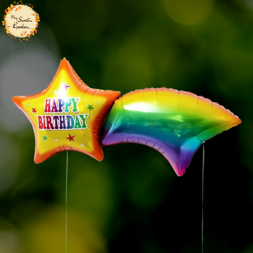 Meteor Rainbow Foil Balloon