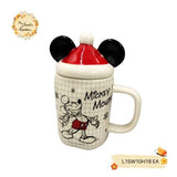 Christmas Santa Mickey Minnie Porcelain Cups