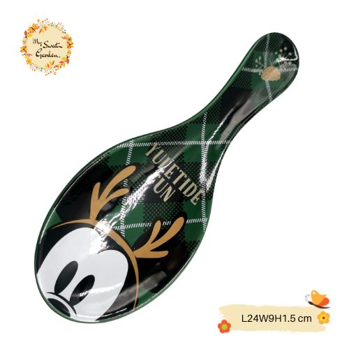 Christmas Mickey Minnie (Spoon-shaped) Porcelain Serving Plate