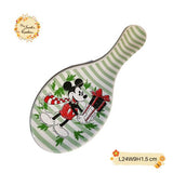 Christmas Mickey Minnie (Spoon-shaped) Porcelain Serving Plate
