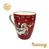 Christmas Santa Mickey Minnie Porcelain Cups