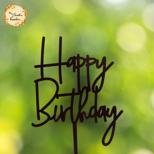 Cursive Happy Birthday Acrylic Insert