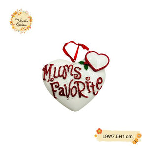 Mum's Favorite 2D Porcelain Magnets & Christmas Tree Hanging Decorations