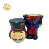 Christmas Nutcrackers (Full Body) Porcelain Containers with Lid