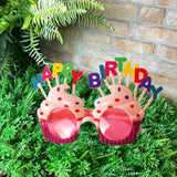 Happy Birthday Glasses Cupcake Theme