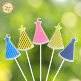 Party Candles and Hats Themed Candle