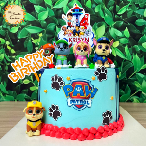 Paw Patrol Cake with Custom Topper
