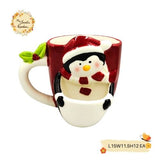 Christmas Penguin Porcelain Cups