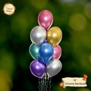 [RAINBOW] Chrome Helium Latex Balloon