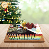 Xmas Rainbow Log Cake (1KG)