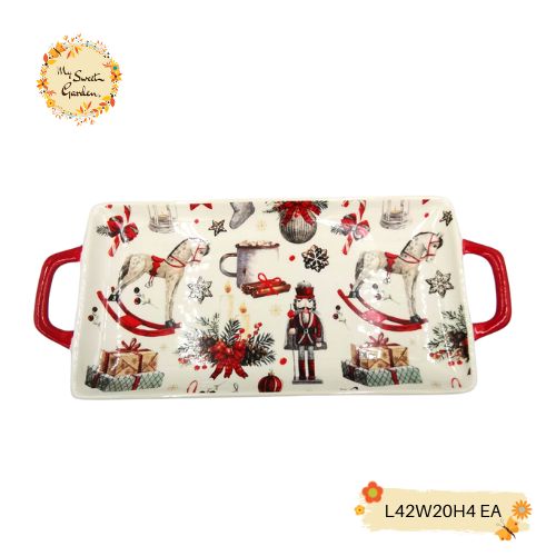 Christmas Rectangle Porcelain Serveware