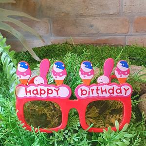 Happy Birthday Glasses Dessert Theme