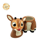 Christmas Reindeer (Full Body) Porcelain Container