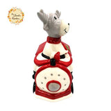 Christmas Reindeer Porcelain Containers with Lid