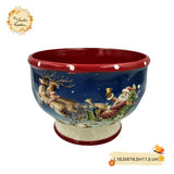 Christmas Reindeer Porcelain Bowls