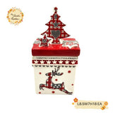 Christmas Gift Box Porcelain Containers with Lid