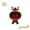 Christmas Reindeer Ceramic Bowls with Stand