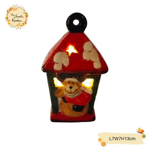 Christmas LED Porcelain Decorations with Hook