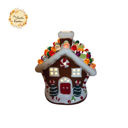 Christmas Gingerbread House LED Large Ceramic