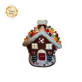 Christmas Gingerbread House LED Large Ceramic