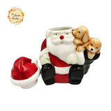 Christmas Santa (Full Body) Porcelain Containers with Lid