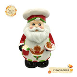 Christmas Santa Chef Set Porcelain Containers with Lid