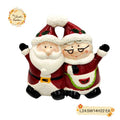 Christmas Santa Couple Porcelain Containers with Lid