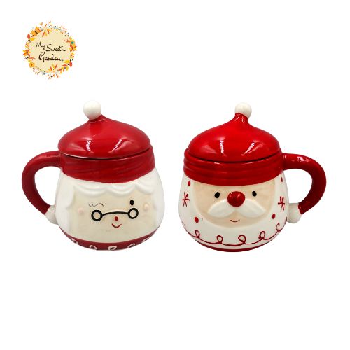 Christmas Santa Couplet Porcelain Cups