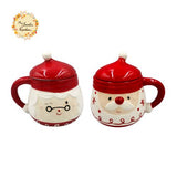 Christmas Santa Couplet Porcelain Cups