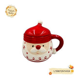 Christmas Santa Couplet Porcelain Cups