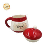Christmas Santa Couplet Porcelain Cups